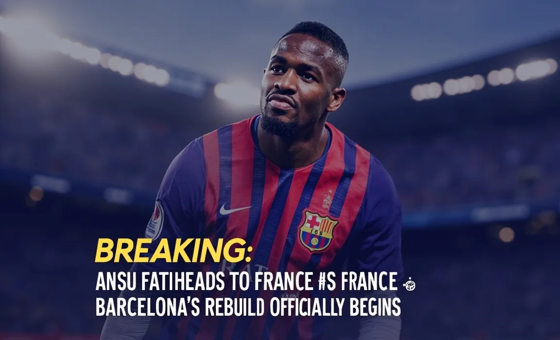 BREAKING: Ansu Fati Heads to France as Barcelona's Rebuild Officially Begins | Transfer Analysis