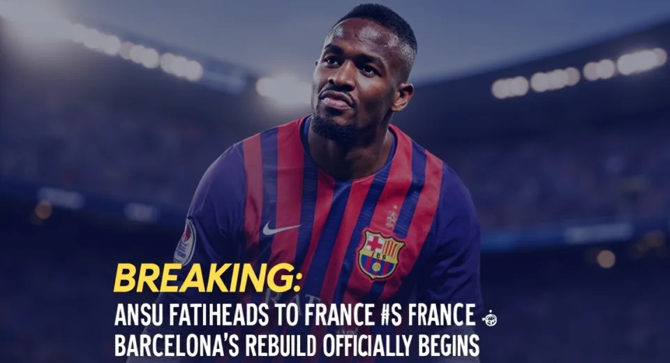 BREAKING: Ansu Fati Heads to France as Barcelona's Rebuild Officially Begins | Transfer Analysis