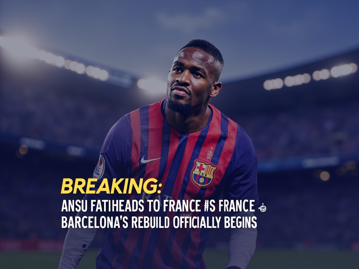 BREAKING: Ansu Fati Heads to France as Barcelona's Rebuild Officially Begins | Transfer Analysis