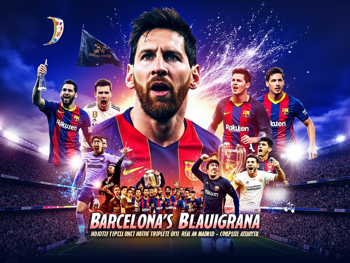 Barcelona's Blaugrana Bash Historic Triplete Glory Stuns Real Madrid Complete Analysis