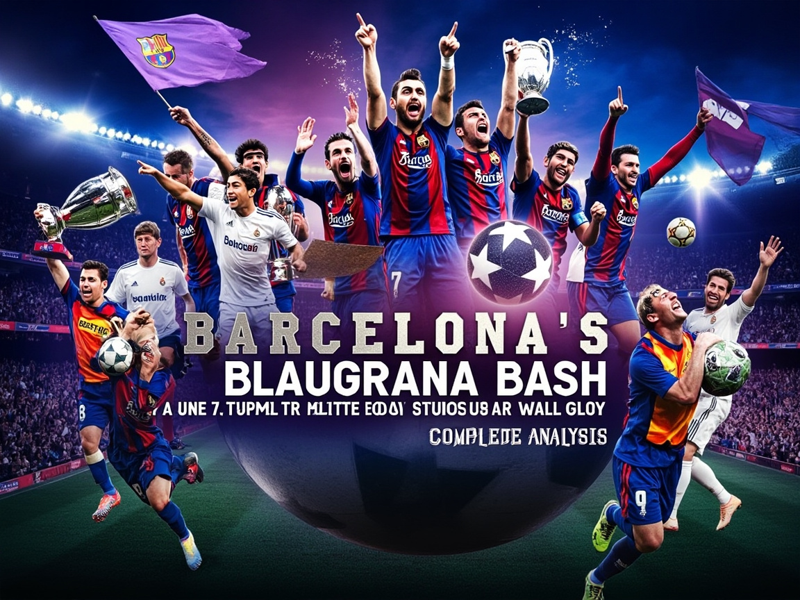 Barcelona's Blaugrana Bash: Historic Triplete Glory Stuns Real Madrid | Complete Analysis