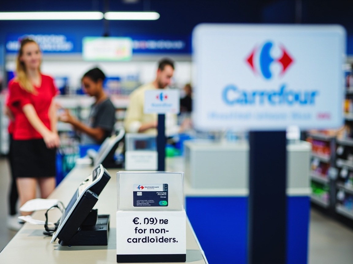 Carrefour Store with Loyalty Card Promotion