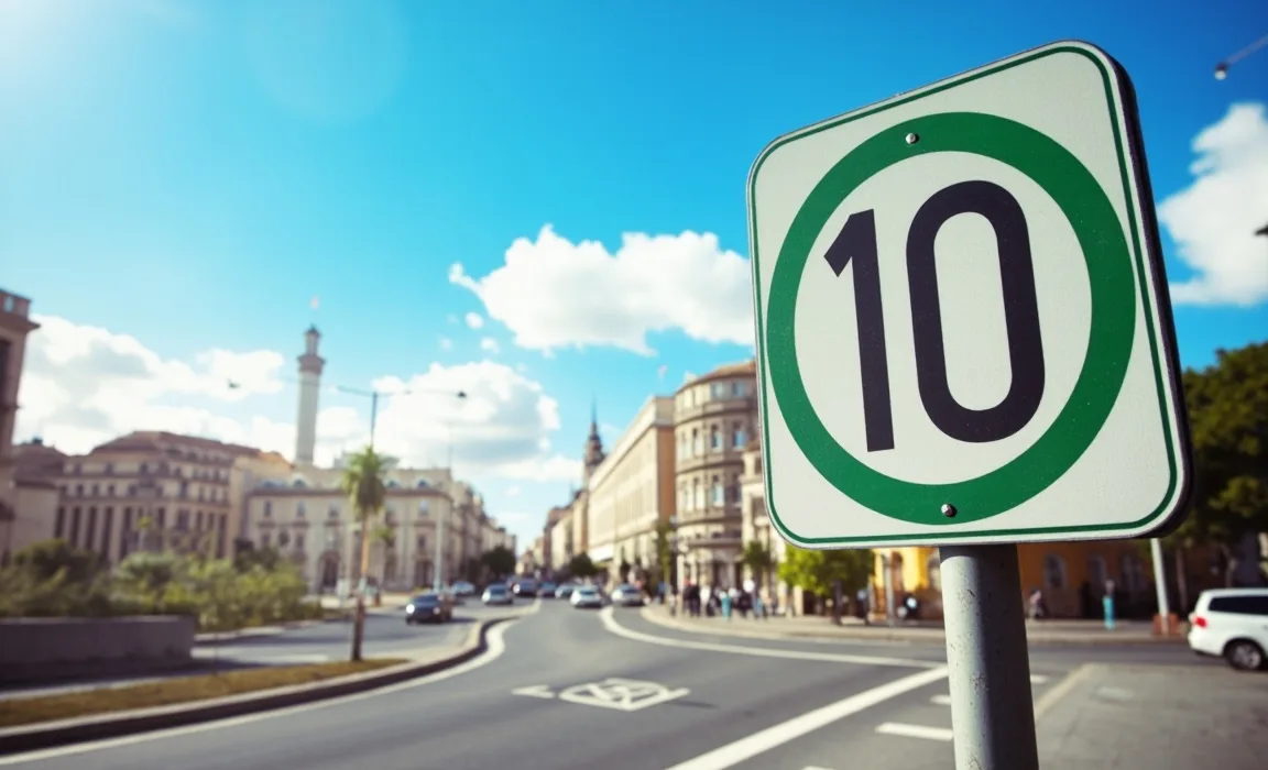Green-Bordered Speed Signs: Spain's New Traffic Initiative Following European Trends