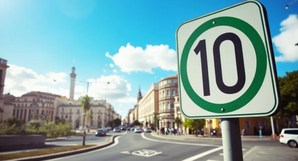 Green-Bordered Speed Signs: Spain's New Traffic Initiative Following European Trends