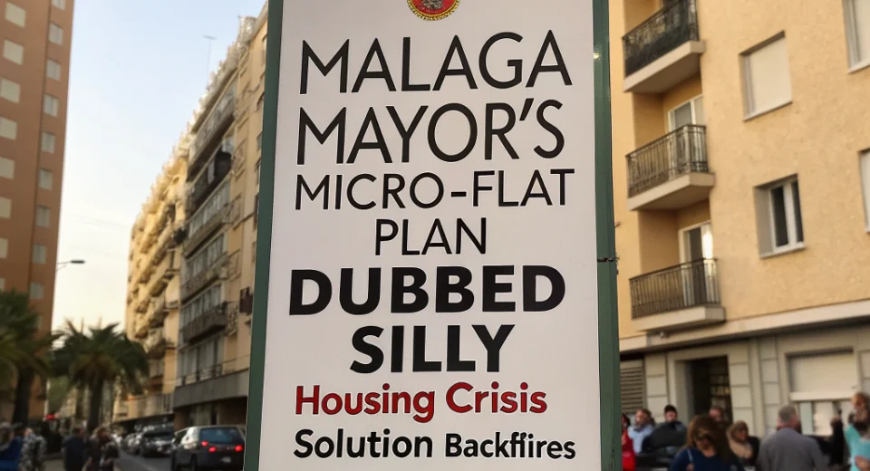 Malaga Mayor's Micro-Flat Plan Dubbed 'Silly' | Housing Crisis Solution Backfires