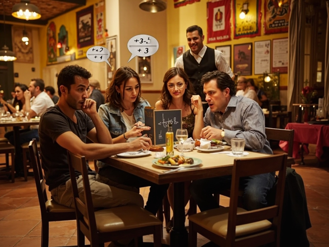 Spanish Restaurant Math Trick