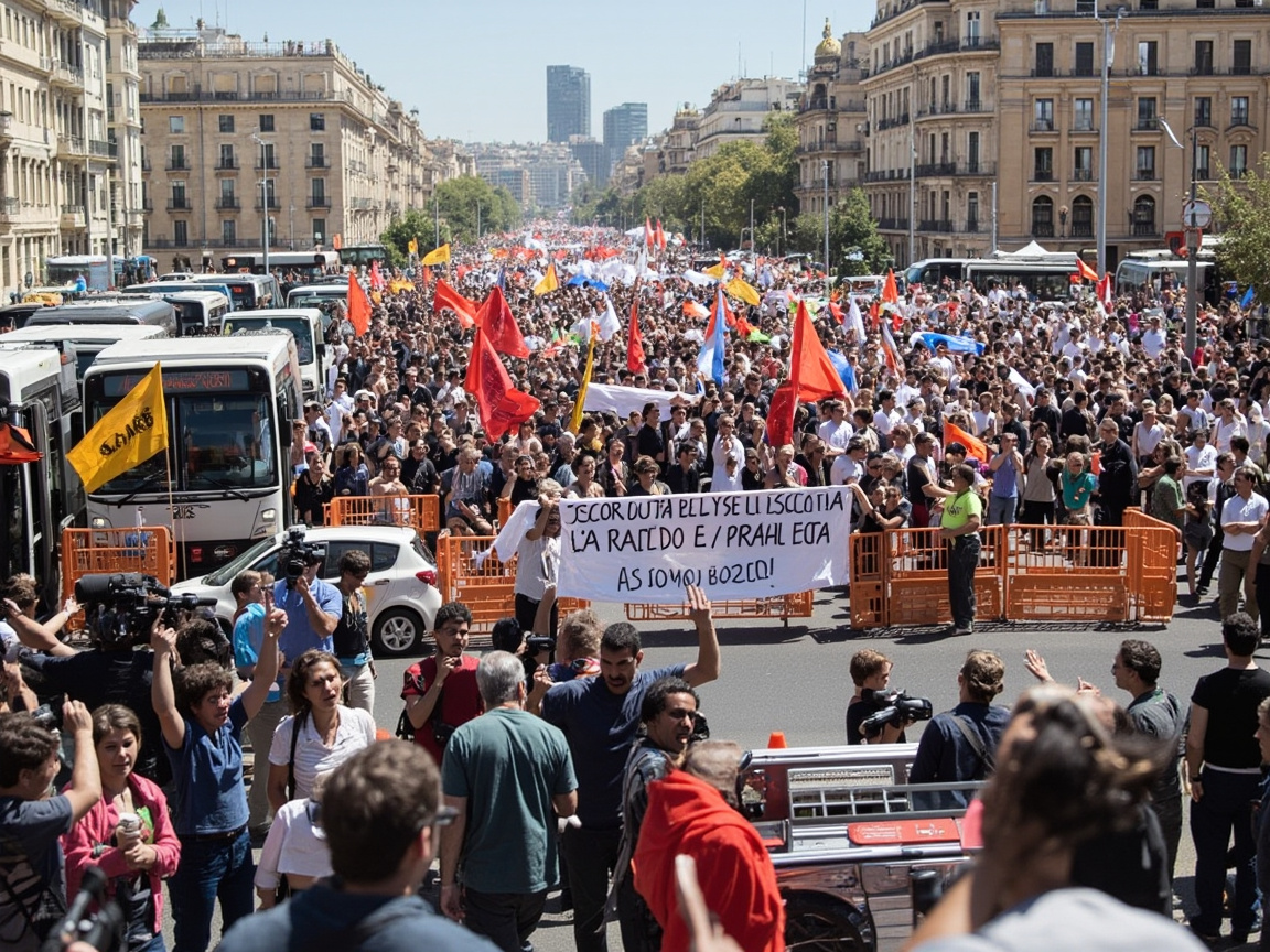 Traffic Disruptions & Protests Sweep Valencia as General Strike Begins | Latest Updates