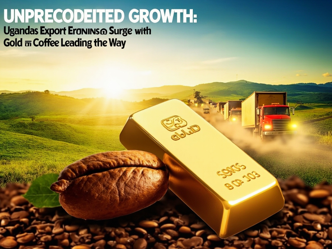 Unprecedented Growth: Uganda's Export Earnings Surge with Gold and Coffee Leading the Way