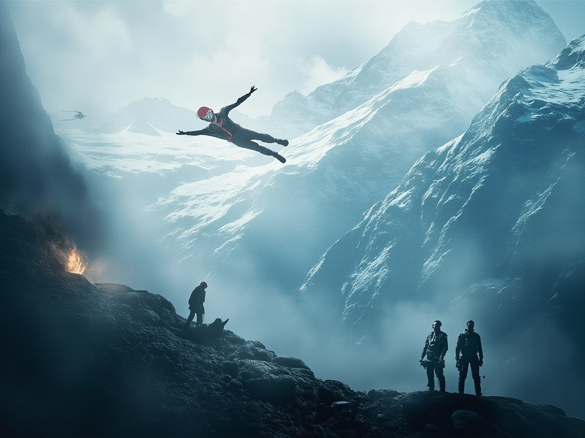 British Skydiver in Swiss Alps