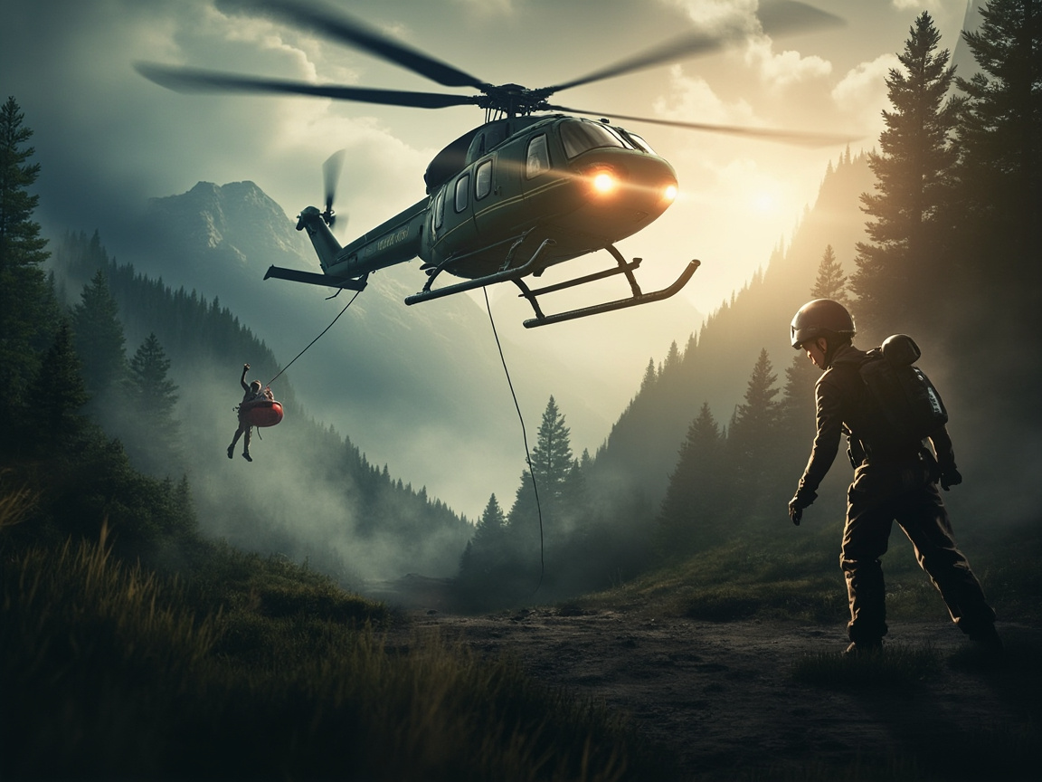 Rescue Helicopter Deployed to Assist Two Young Hikers Lost in Wilderness