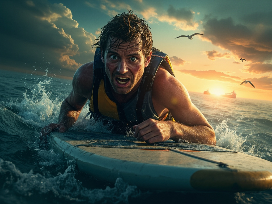 4-Hour Nightmare: Survivor's Terrifying Experience Adrift in Mediterranean Sea on Paddleboard