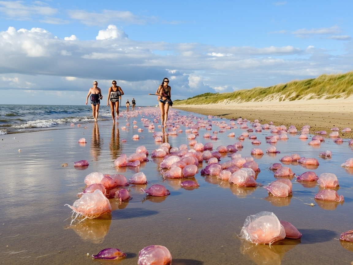 Jellyfish Invasion Alert: Dutch Beaches Overwhelmed by Dangerous Blooms | Safety Guide