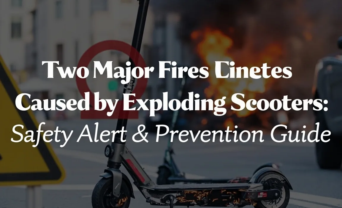 Two Major Fires Caused by Exploding Scooters: Safety Alert & Prevention Guide