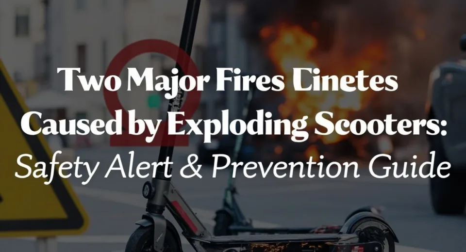 Two Major Fires Caused by Exploding Scooters: Safety Alert & Prevention Guide