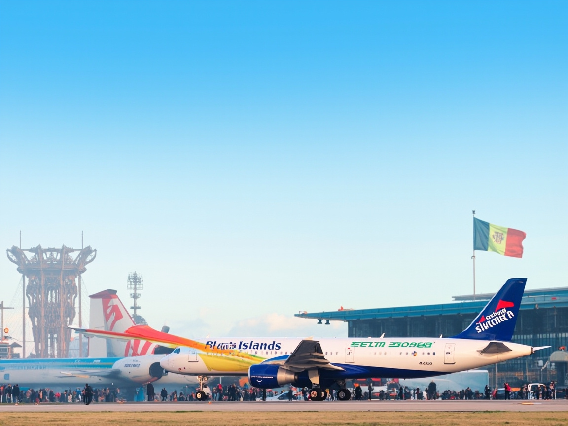 Blue Islands aircraft at Brussels Airport