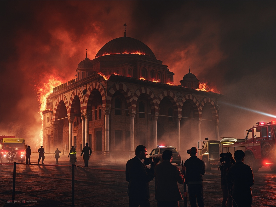 Cordoba Mosque-Cathedral Fire Damage