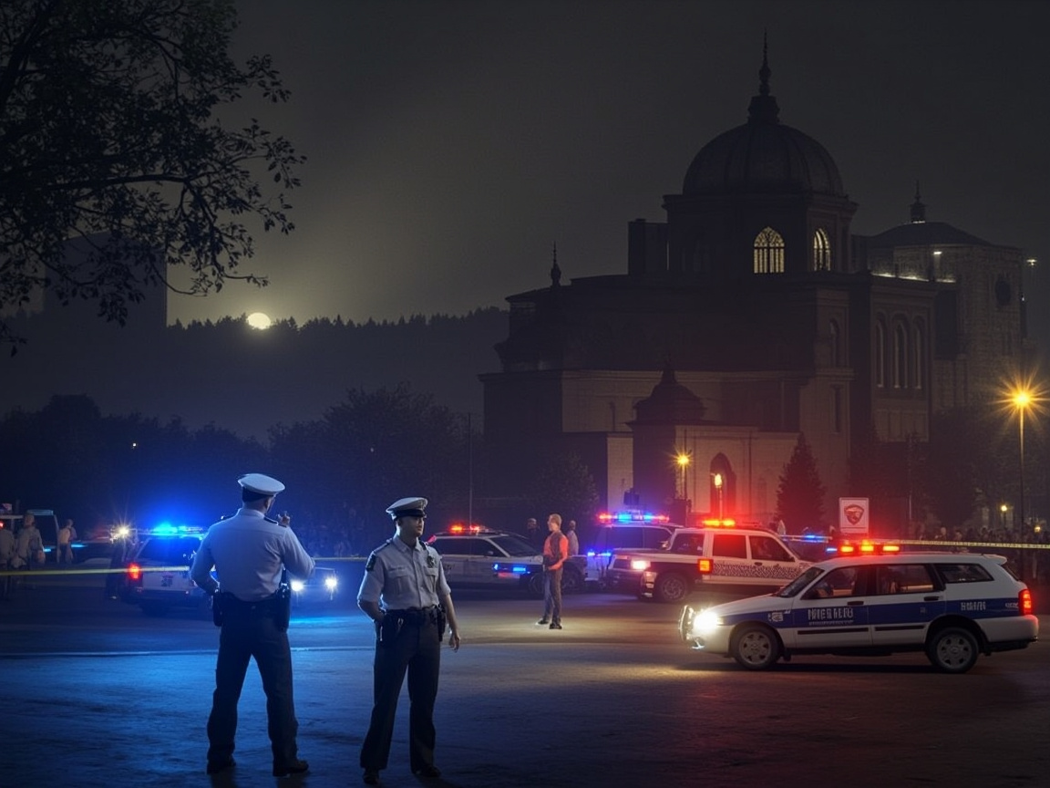 Örebro Mosque Shooting Scene