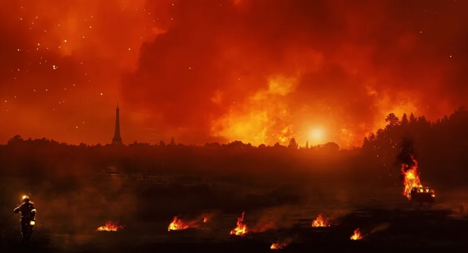 France Battles Historic Wildfire: Second-Largest Fire in 50 Years Engulfs Area Size of Paris