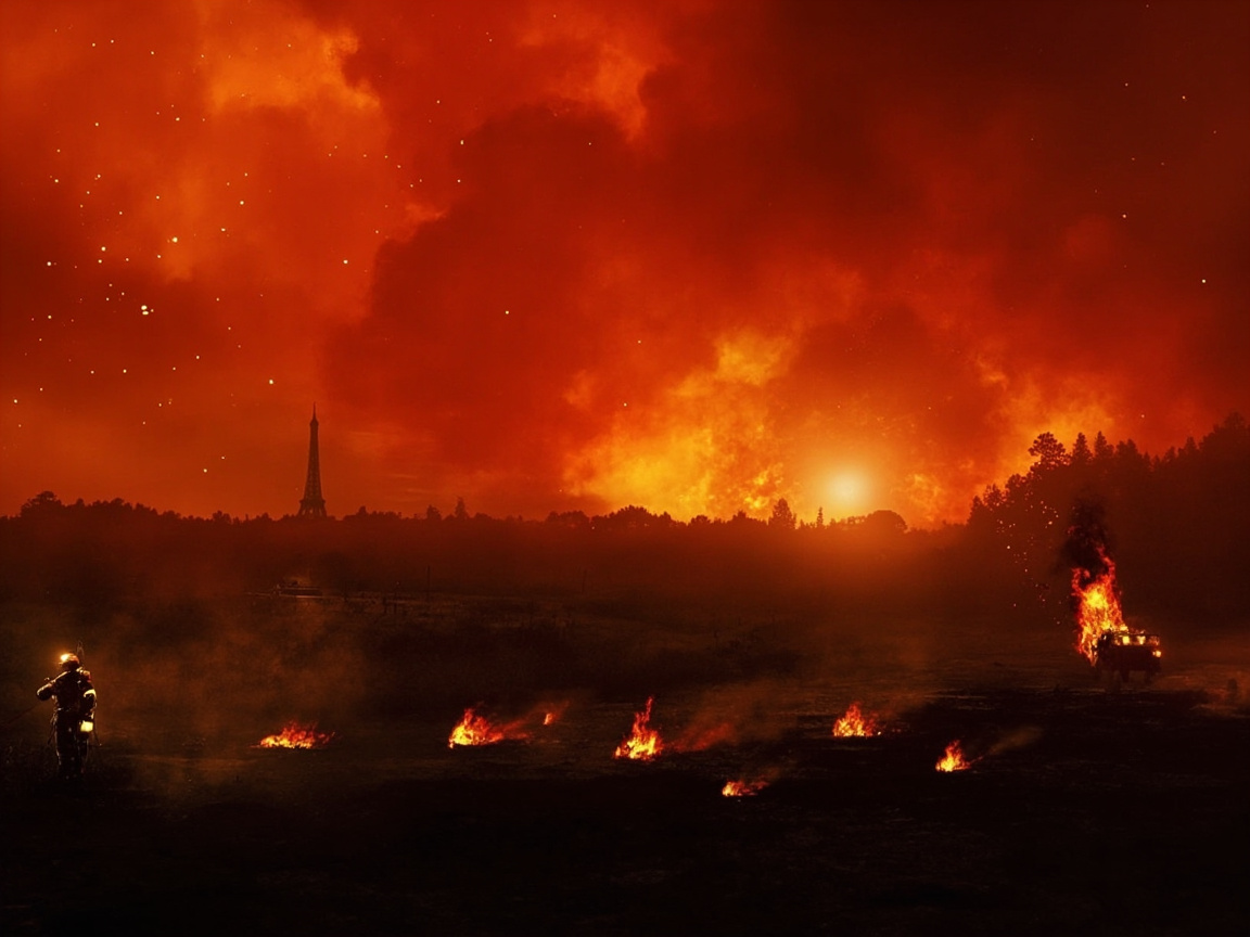 France Battles Historic Wildfire: Second-Largest Fire in 50 Years Engulfs Area Size of Paris