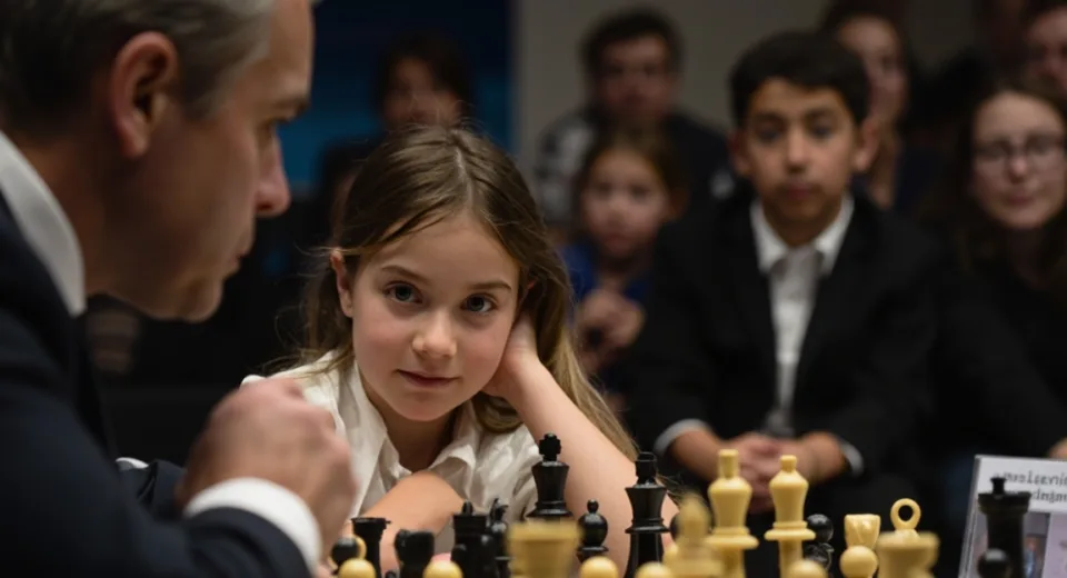 Historic Achievement: 10-Year-Old UK Girl Becomes Youngest Female to Defeat Chess Grandmaster