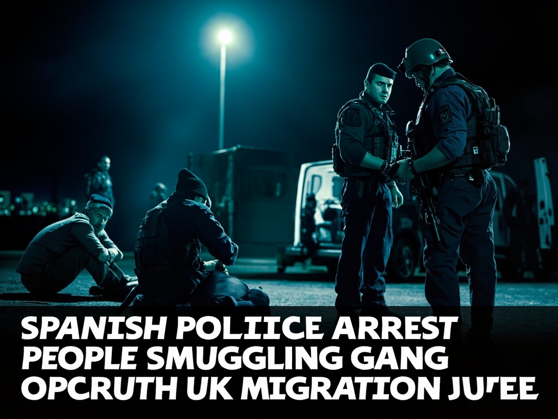 Spanish Police Arrest People Smuggling Gang Operating UK Migration Route | Latest Crime News