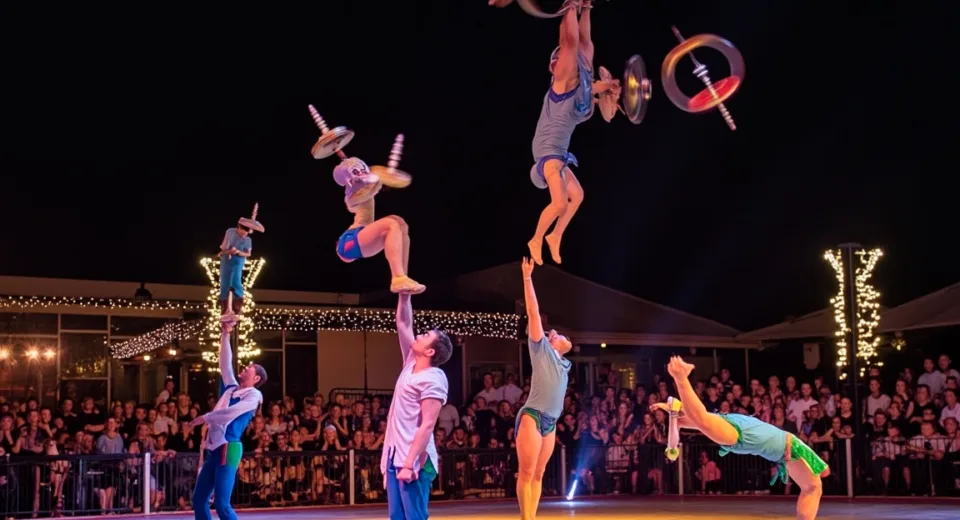 Spinning Top Circus at San Pedro Prom | Amazing Performances & Stunts
