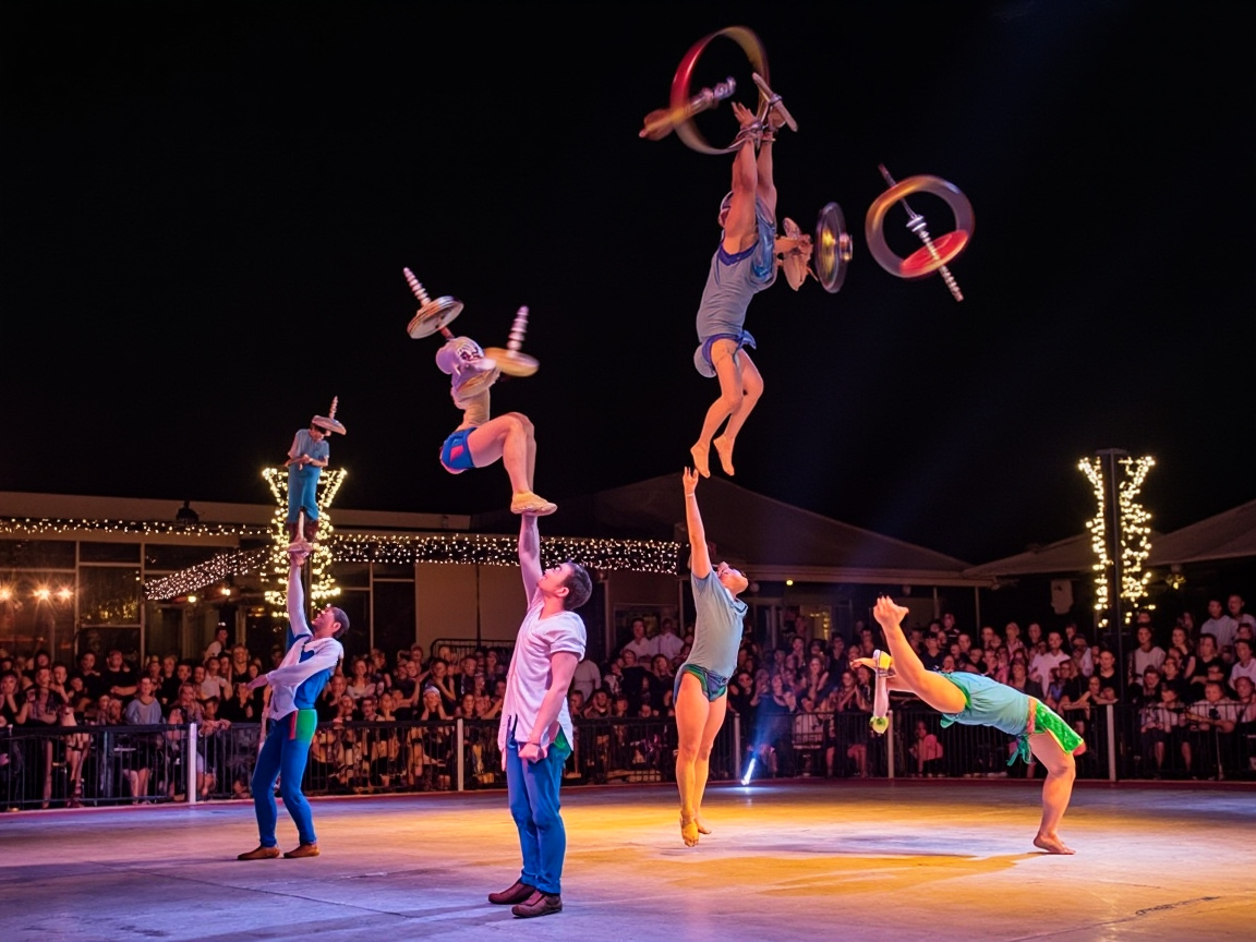 Spinning Top Circus at San Pedro Prom | Amazing Performances & Stunts