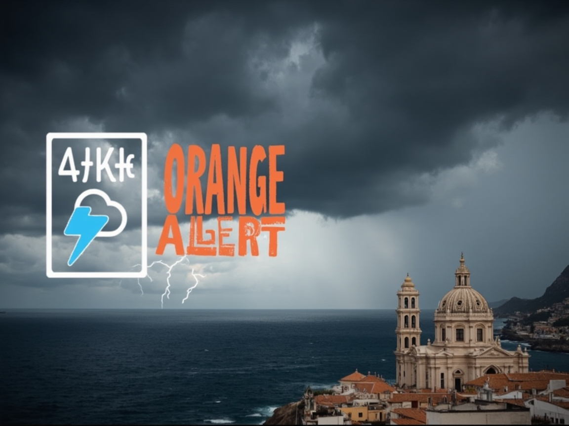 Orange Alert Weather Warning Malaga