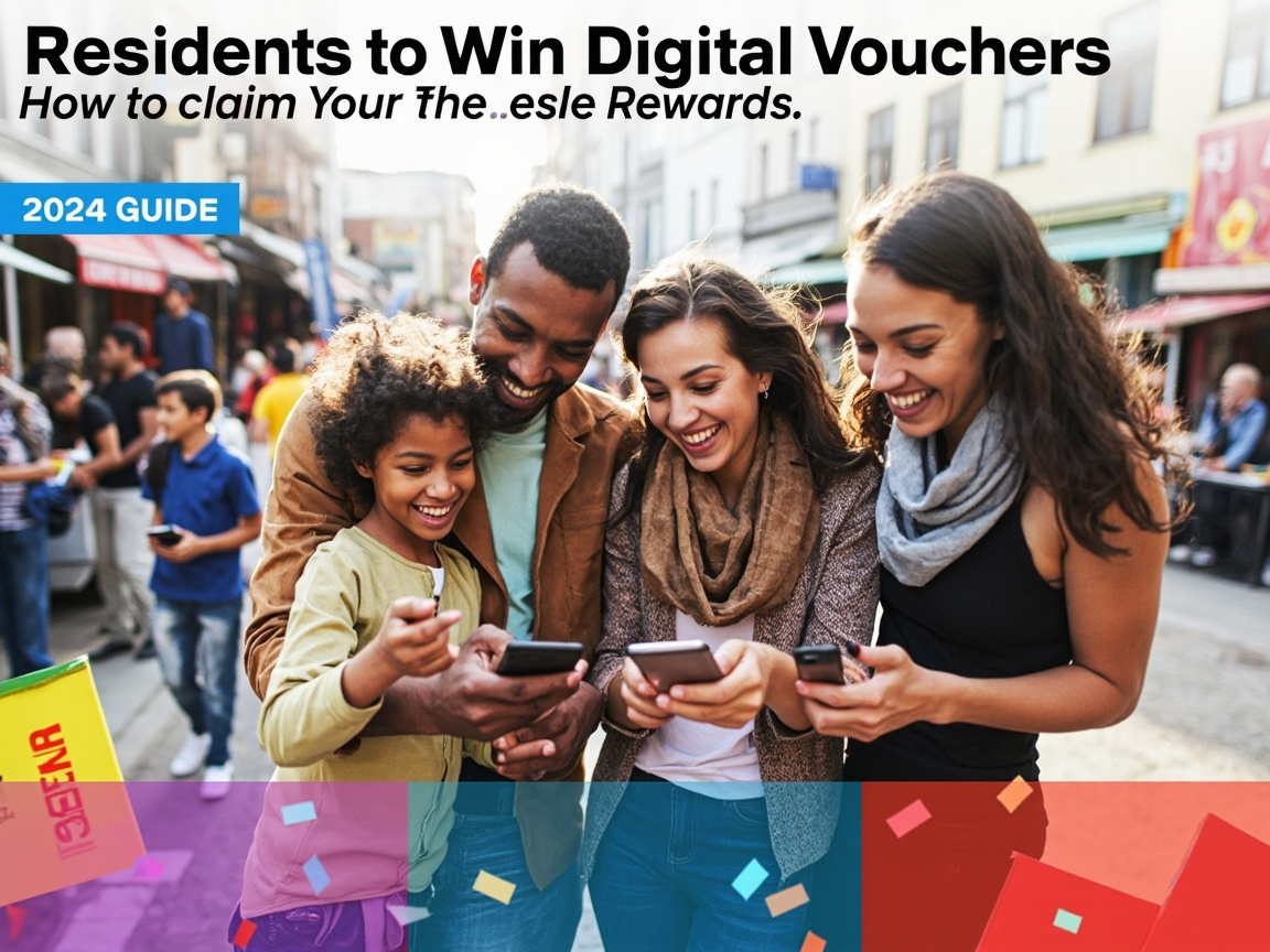 Digital vouchers on smartphone screen