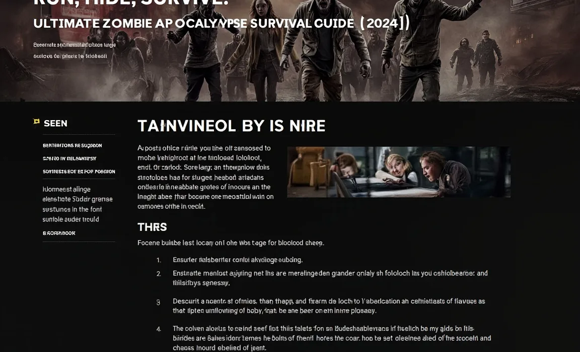 Run, Hide, Survive: Ultimate Zombie Apocalypse Survival Guide [2024]