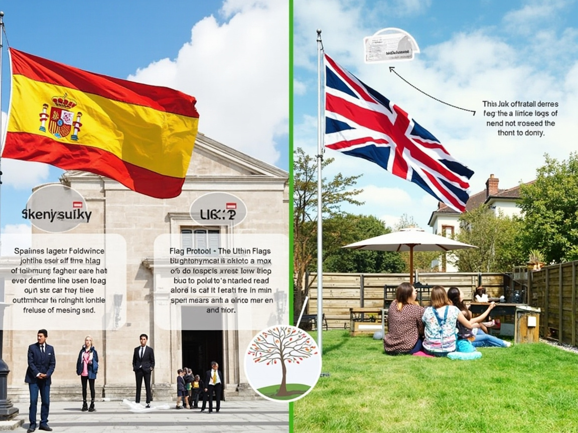 Spain vs UK Flag Laws